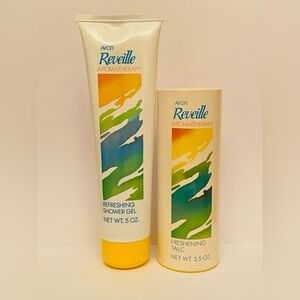 Avon Bath & Body: Reveille Aromatherapy Refreshing Shower Gel + Refreshing Talc